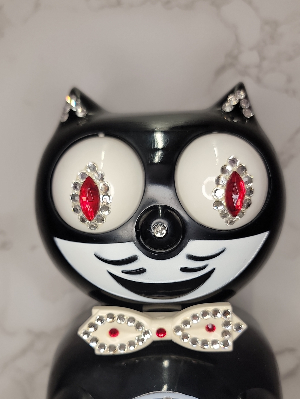Jeweled Classic Black Kit-Cat Klock clock SUPER RARE Vintage